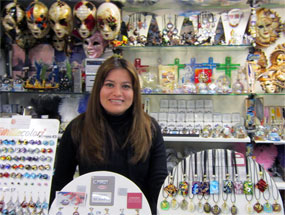 Mrs Carla Garcia :: Bettiol Souvenirs :: Local secretariat ::  Venice, Italy