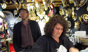 Excursion #2 SETECEC 2012 :: Participants in Ca' del Sol :: Masks Lab. :: Venice,  Italy